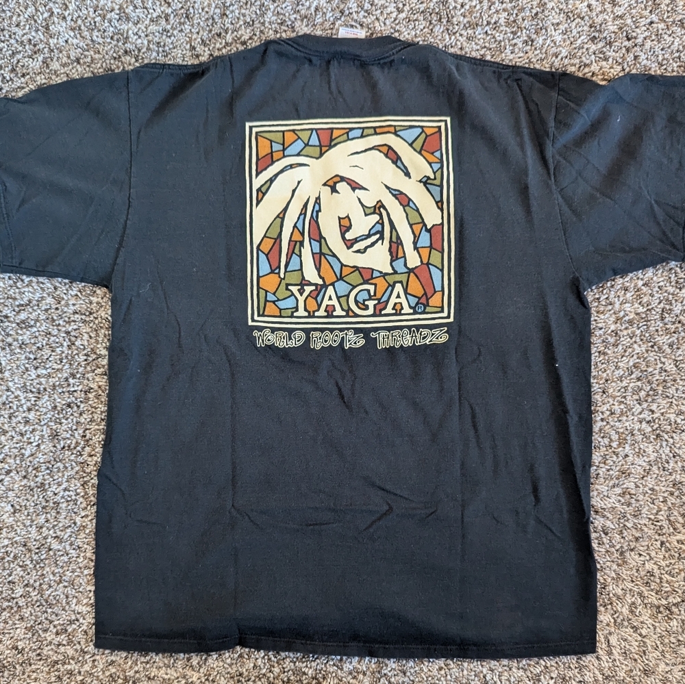 Yaga World Rootz Threadz Vintage Graphic T-shirt XXL